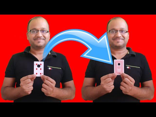 Card Hole Design Change Magic Tricks