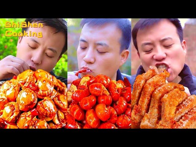 Village Funny Mukbang |Grilled Stone Food |Wild Cooking |Cooking And Eating Special Food Collection