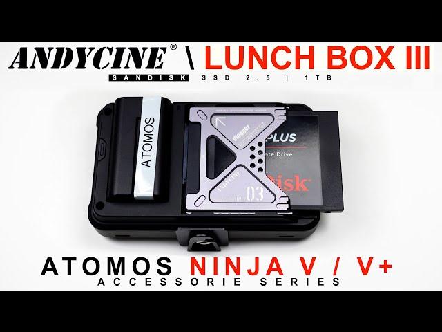 Atomos Ninja V+ Accessories - Angelbird AtomX alternative - Andycine Lunchbox III