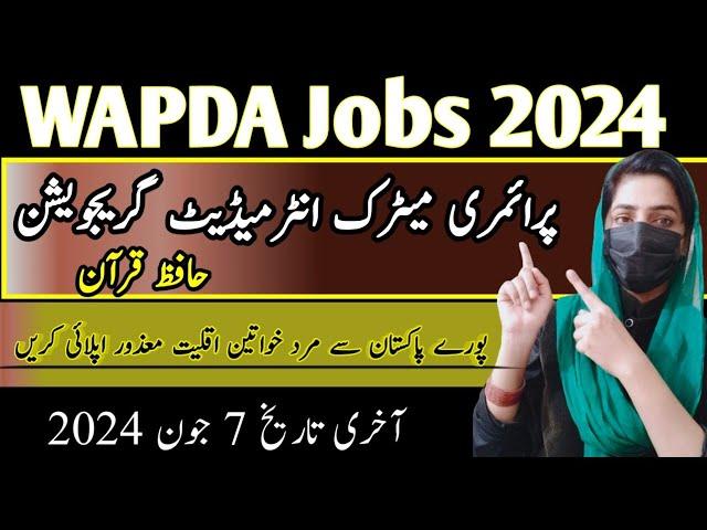 WAPDA Jobs 2024 - Latest WAPDA Jobs 2024 Complete Apply Process - Sanam Dilshad