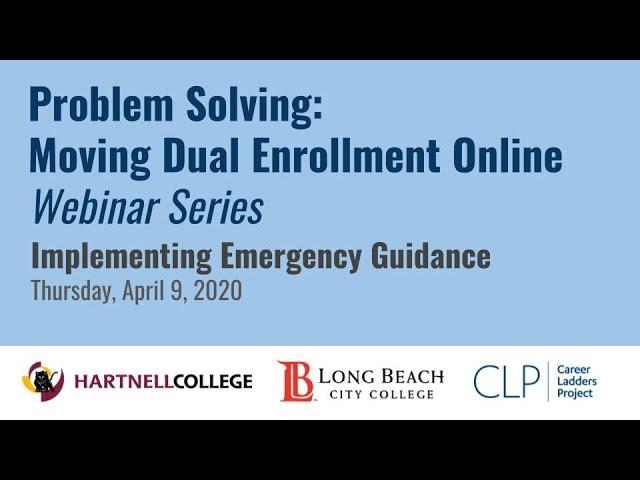 Implementing Emergency Guidance