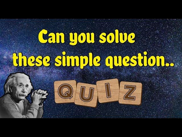  3 Simple and amazing Questions to check your concentration Only a Genius Can Answer  | IQ | Quiz