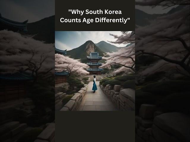"South Korea's Unique Age System Explained" #shorts