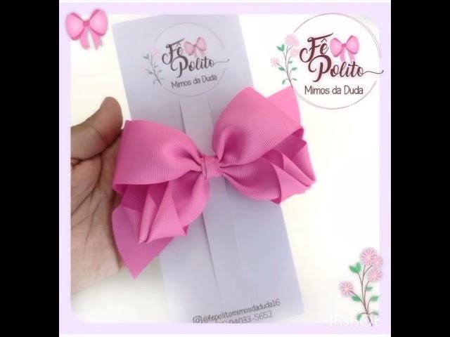 LAÇO MARI  RIBBON BOW HAIR - DIY #diy #laços #moda #hairclips #handmade #modainfantil #foryou #mãe