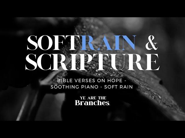 GET SOME REST// Bible Verses On Hope w/ Soft Rain & Piano for Sleep & Meditation #asmr #meditation