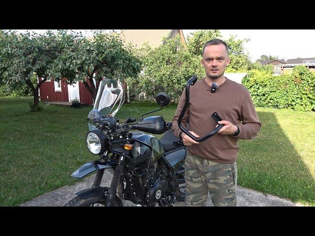 Installing Givi engine guard to Royal Enfield Himalayan