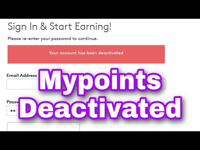 Mypoints account deactivated. How to work survey sites without getting banned.