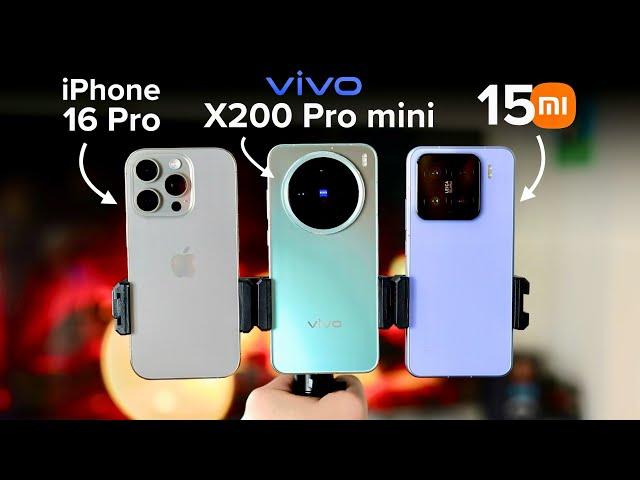 Сравнение vivo X200 Pro mini vs Xiaomi 15 vs iPhone 16 Pro / ОБЗОР / КАМЕРА