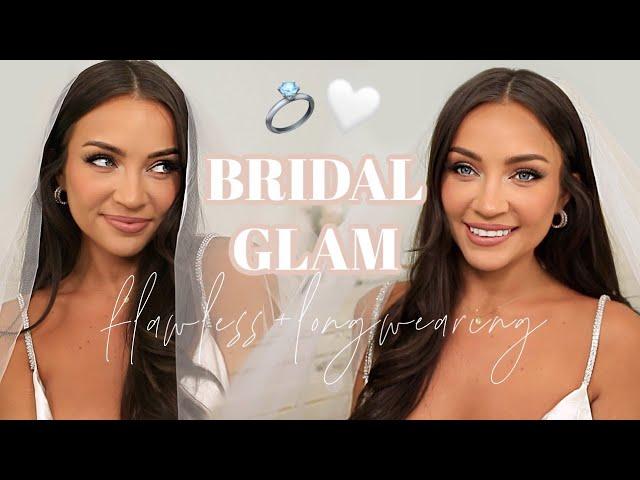 WEDDING MAKEUP TUTORIAL: soft bridal glam that looks FLAWLESS & LASTS 