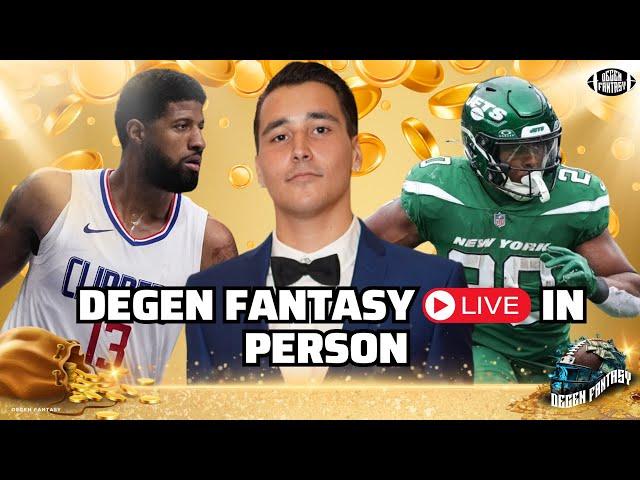 Degen Fantasy Live In Person Show!! #NFL #NBA #NHL #Draft #fantasyfootball #sporrs bets