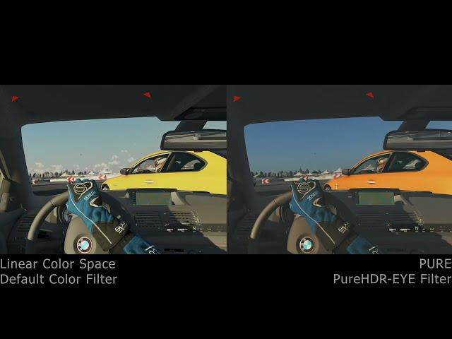 UPDATED: Assetto Corsa CSP mod Lights Patch v 0.2.3 Linear Color Space vs PURE Test and Comparison