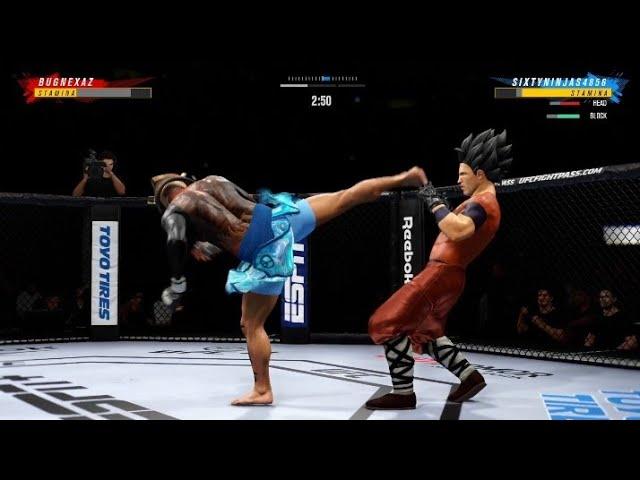UFC 4:TROLLING WITH GOKU IN ONLINE WORLD CHAMPIONSHIP Pt.3