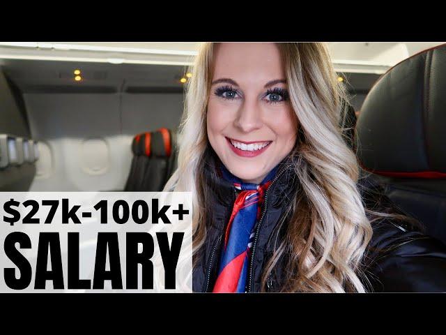 HOW MUCH DO FLIGHT ATTENDANTS MAKE?!