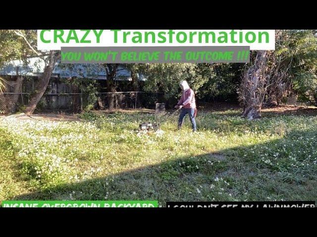 Mowing INSANE OVERGROWN Yard | Super Satisfying | Oddly Satisfying | Transformation