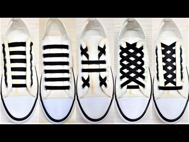 5 Ways to tie your shoelaces, How To Tie Shoelaces, shoes lace styles, #shoelace #shorts #viral #diy