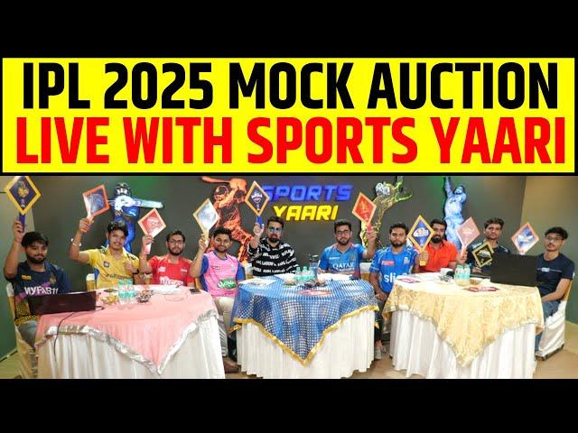 IPL SPECIAL MOCK AUCTION, LIVE WITH SPORTS YAARI