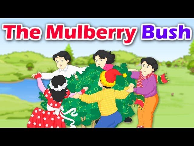 The Mulberry Bush | English Nursery Rhyme with Lyrics | Baby Song | Kidda Junction