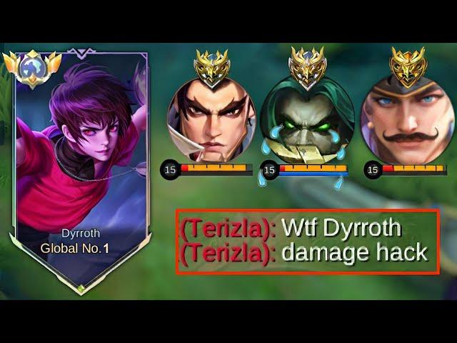 GLOBAL DYRROTH GUIDE TO BEAT ANNOYING META HERO! (BEST DAMAGE BUILD 2024) RECOMMENDED