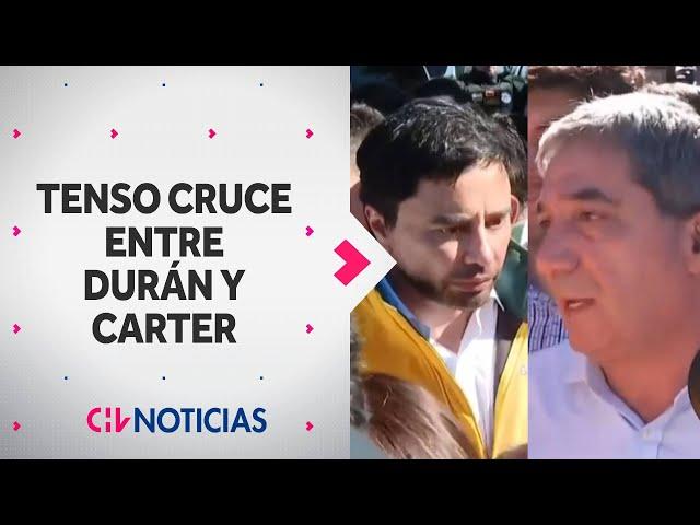 "HAZTE CARGO": El tenso cruce entre Carter y Durán por incendio en Campamento Dignidad de La Florida