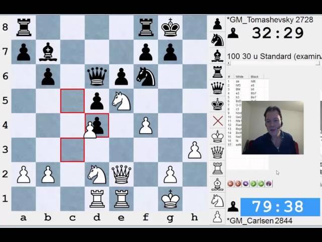 Carlsen-Tomashevky Analysis - Videochesstraining