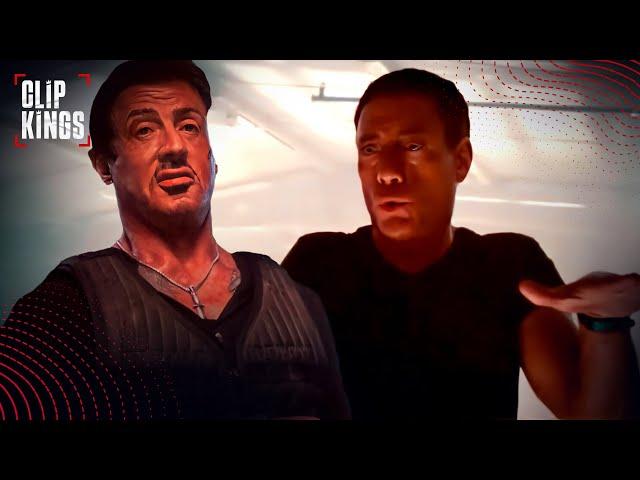 Stallone and Van Damme: Epic Fight | The Expendables 2