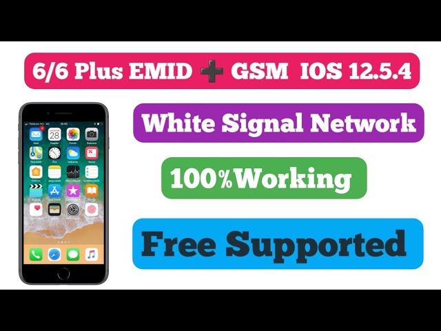 Iphone6/6 Plus IOS 12.5.4  ICLOUD BYPASS  GSM/MEID  WITH Signal Network Supported