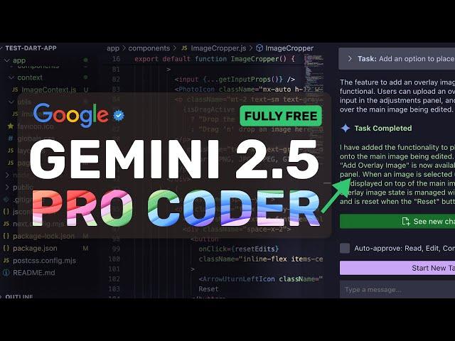 Gemini 2.5 Pro CODER + FREE & No Rate Limit APIs: This NEW Fully FREE AI Coder is INSANE!