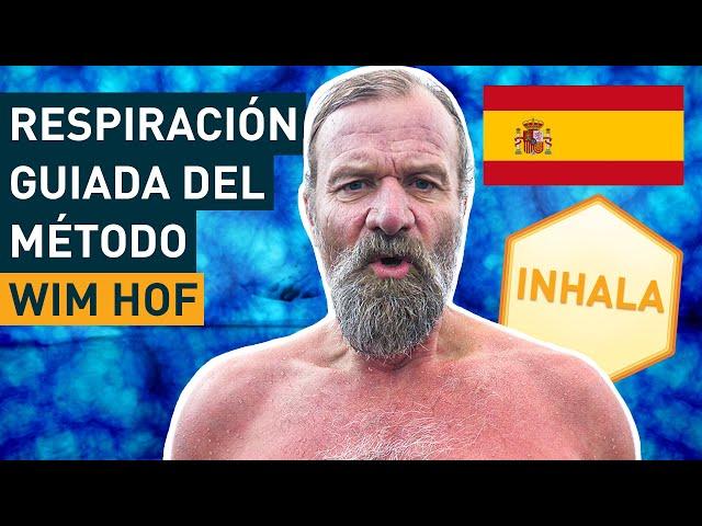 Ejercicios de respiración de Wim Hof guiados en español (3 rondas a ritmo lento)