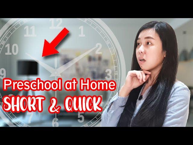 HOW to Homeschool Preschool in 15 Minutes