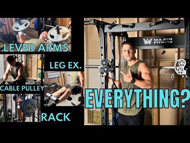 B52 Major Fitness All-in-One Rack, Lever Arms, Leg Extension Review