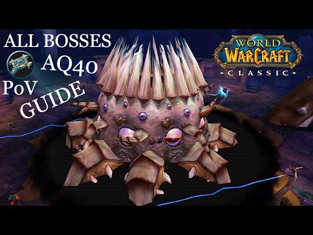 AQ40 All Bosses (Priest Healer PoV) Gameplay/Guide | WoW Classic