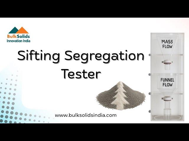 Sifting Segregation Tester॥ BSII॥ Quick, Easy and Cost Effective