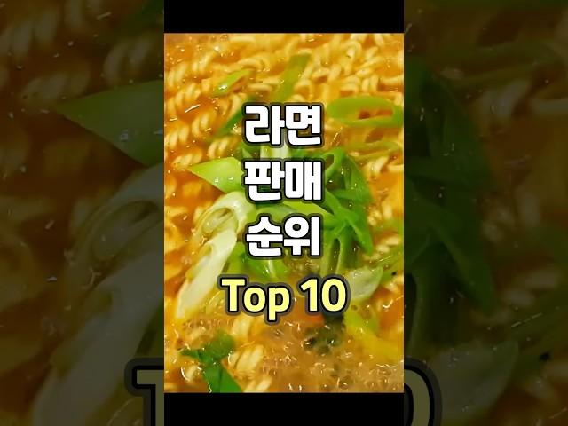 라면 판매 순위 Top 10...2위 짜파게티, 1위는? (2022년 기준)