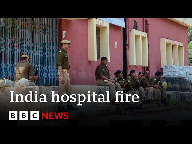 Fire at hospital in India claims lives of at least 10 babies | BBC News