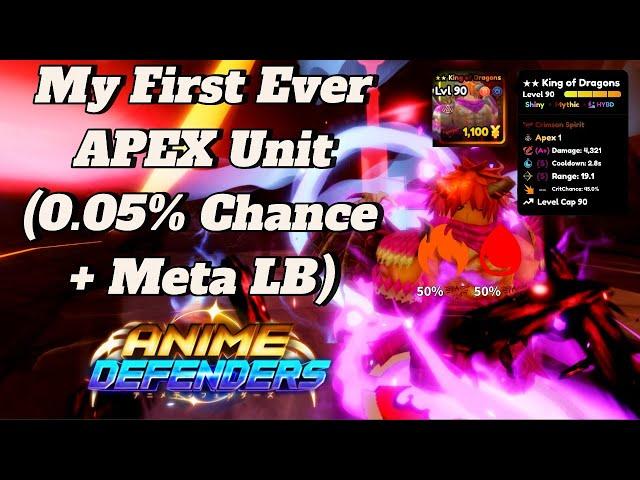 Getting The STRONGEST Apex Unit | Anime Defenders