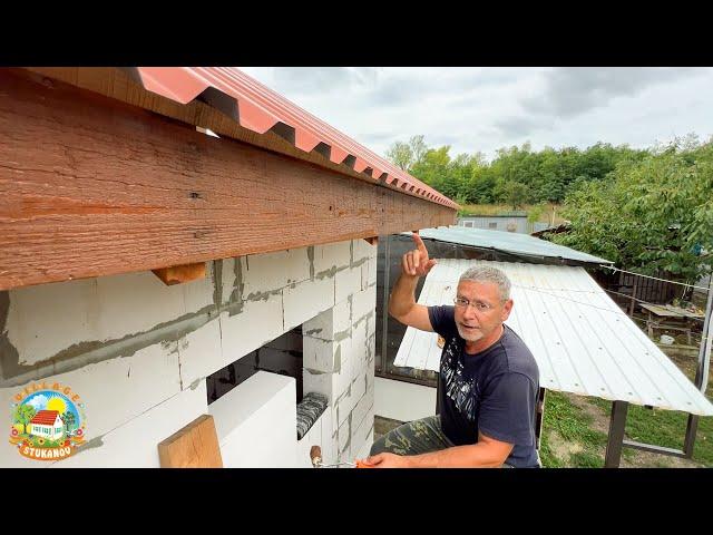 Поменяли шифер на железо и сделали кучу мелких дел.