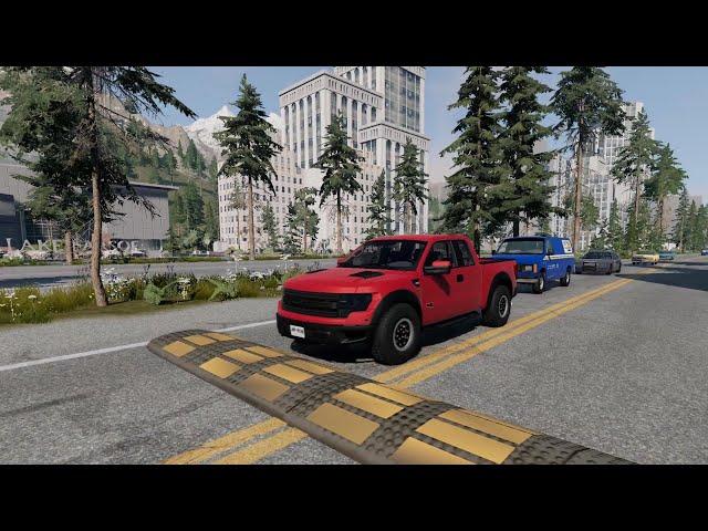 Cars vs Speed bumps Compilation #44 beamng drive