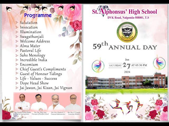 St Alphonsus High School Nalgonda, Annual Day Celebration 2024