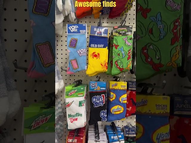 Colorful novelty socks at Dollar Tree. #fashion #angiehart67 #viral #dollartree