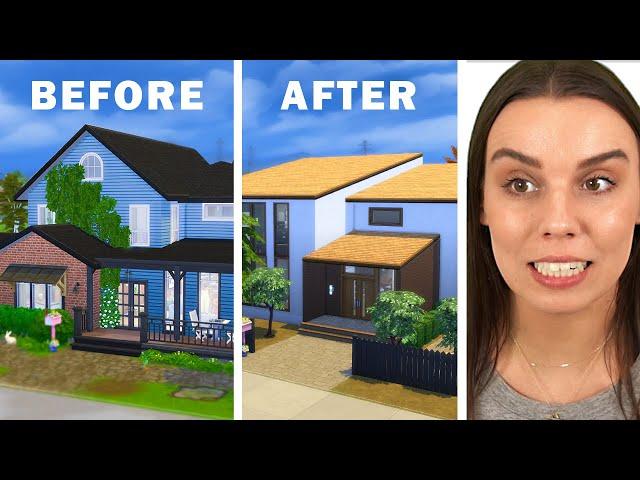 I gave a traditional home a modern flip!  (The Sims 4)