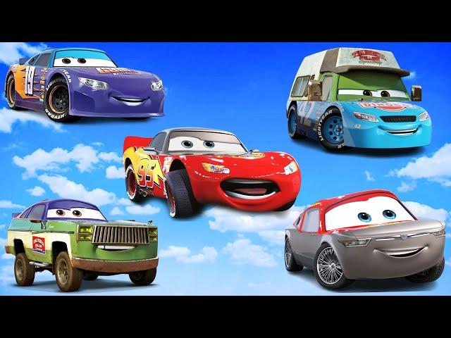 Wrong Head Disney Pixar Cars Lightning Mcqueen, Sterling, Roscoe, Bobby Swift, Cal Weathers