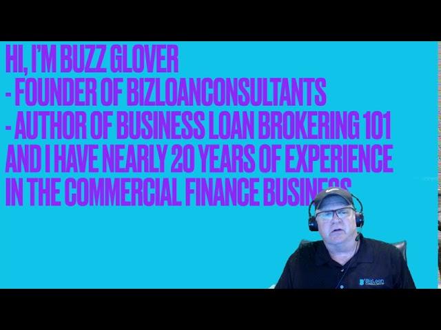 Intro Video For August 2020 Mini Course "How To Start A Commercial Finance Business"