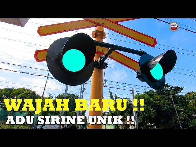 ADU SIRINE UNIK !! UPDATE Wajah Baru Palang Kereta Api KRL JPL 5A Jelambar !!