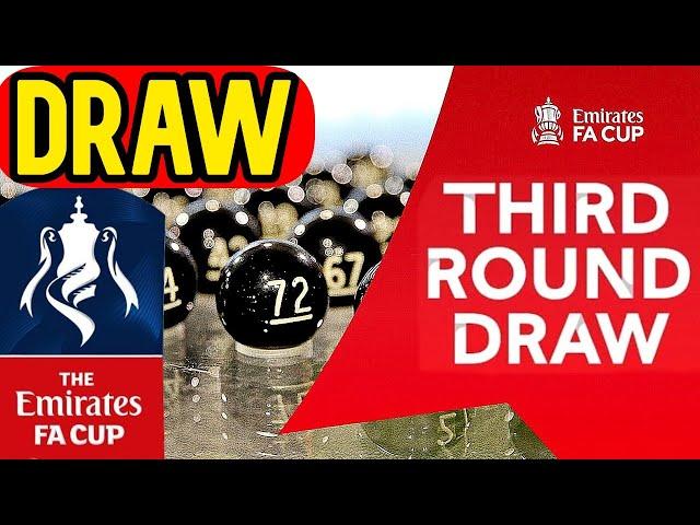 FA CUP 3RD ROUND DRAW WATCH ALONG