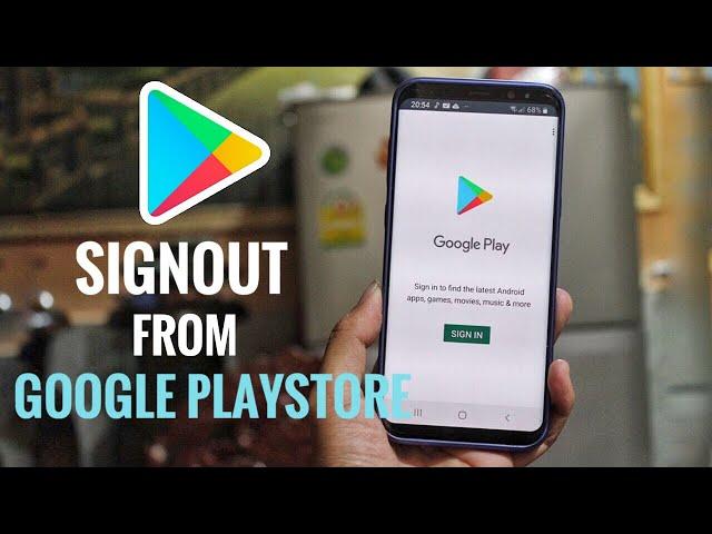 How To Sign Out From Google Playstore Easy