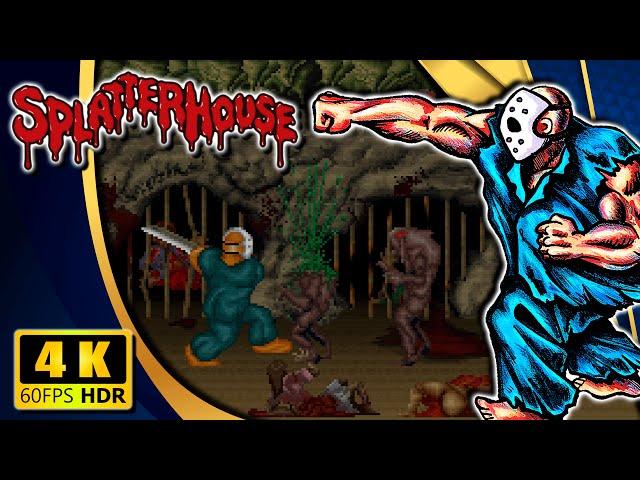 Splatterhouse (Arcade) 【Longplay】