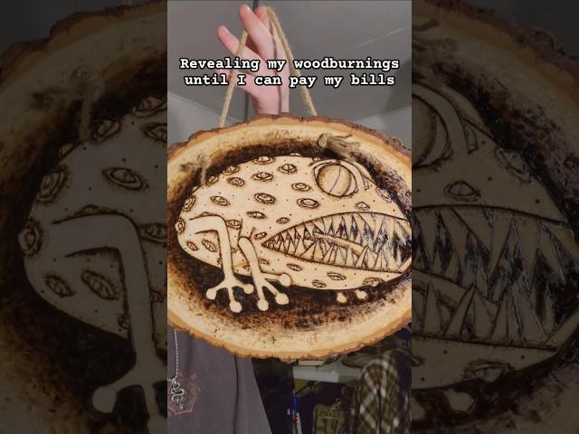 Kiss Upon the Toad #horror #spooky #dark #art #woodburning #metal #blackmetal #artwork