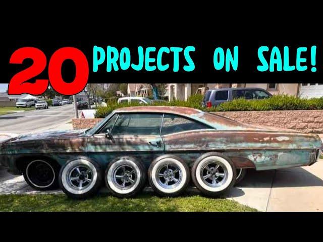 20 Amazing Classic Car Projects Now Available on Facebook Marketplace   - For sale by owner!