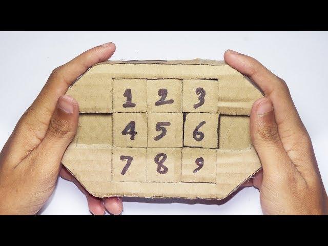 How to make Easy Puzzle from Cardboard