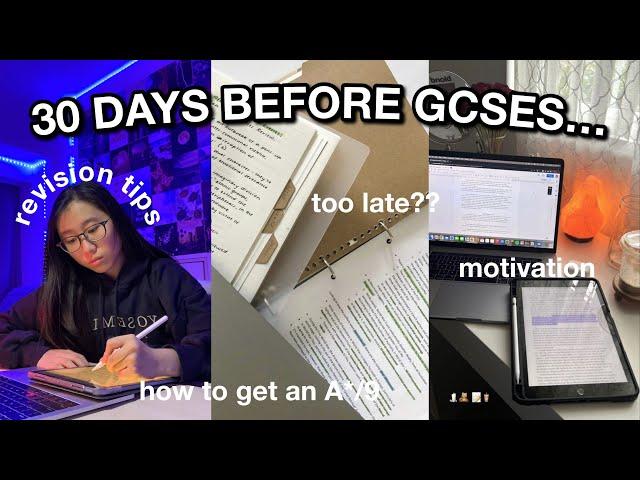 30 DAYS BEFORE GCSES 2023 | 4 Week Revision Plan for GCSES, motivation, A* revision tips